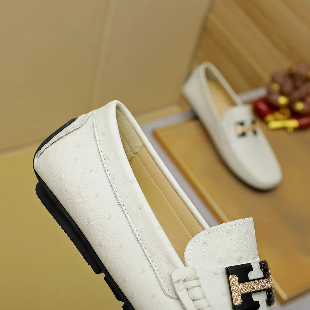 Men's shoes 💰360 🕷🕷【HERMES】The same style as Hermès counters🇨🇳Classic slip-on shoes 1:1 mold opening💯Original quality🍓Using imported first-layer cowhide🍅Pigskin lining🌶🌶Super high-end men's leather shoes🇨🇳Solid and stable Very special🍇color, optional! Code number 38-45……